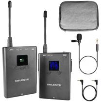 Microfone De Lapela Sem Fio Soleste Wm11 Para Câmeras, Smartphones E Camcorders Microfone De Lapela Sem Fio Soleste Wm11 Para Câmeras, Smartphones E Camcorders