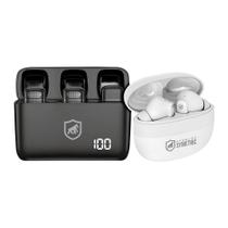 Microfone de Lapela Sem Fio Tipo C com Adaptador Lightning + Fone de ouvido Symetric - Gshield Microfone de Lapela Sem Fio Tipo C com Adaptador Lightning + Fone de ouvido Symetric - Gshield