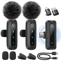 Microfone de lapela sem fio WARM BOX Mini para iPhone e Android