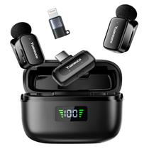 Microfone de lapela sem fio Yuaceuco Mini para iPhone/Android