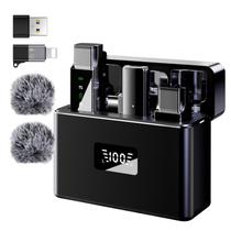 Microfone de lapela sem fio ZERFUN para iPhone/Android/PC