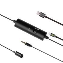 Microfone de lapela simples,recarregável,smartphone/câmera,6m,Omnidirecional