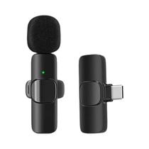 Microfone De Lapela Universal Para iPhone Android iPad Lightning Type C Gravação Inteligente Sem Fio