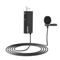 Microfone de Lapela USB Mamen MIC-U1 Omnidirecional para Computadores e Notebooks (USB-A)