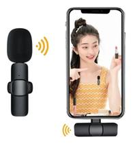 Microfone de Lapela Wireless Sem Fio Para iPhone iPad Lightning