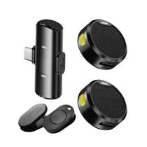 Microfone De Lapela Wireless Usb-C Para Smartphones Premium