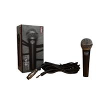 Microfone De Mão Com Fio Dinâmico Polar Cardiôide Turbo Eletronic TE-958BR