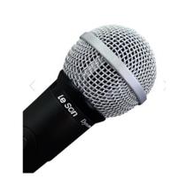 Microfone de mão com fio leson ls50 dinamico profissional