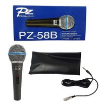 Microfone de Mão Com Fio PZ58B PZ Audio