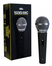 Microfone de mão dinâmico cardióide Santo Angelo Sas 58c