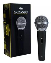 Microfone de mão dinâmico cardióide Santo Angelo Sas 58c