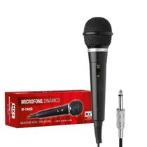 Microfone De Mão Dinâmico Com Cabo Integrado De 3 Metros - Mxt Microfone De Mão Dinâmico Com Cabo Integrado De 3 Metros - Mxt