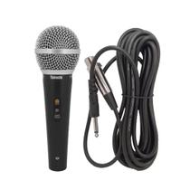Microfone De Mão Dinâmico Palcos Karaokê Alta Qualidade Com Fio 5 Metros - Tomate