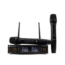 Microfone de Mão Duplo Kadosh sem Fio, K-502M UHF