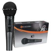 Microfone De Mão Kadosh K1 Profissional Dinâmico Com Fio Bag