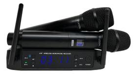 Microfone De Mão Le Son Ls916 Base Multicanais Profissional Preto