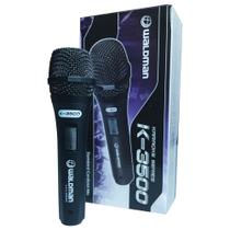 Microfone de Mão Profissional KARAOKE K-3500 - WALDMAN Microfone de Mão Profissional KARAOKE K-3500 - WALDMAN