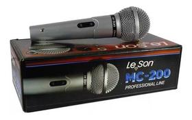 Microfone de Mão Profissional Prata MC-200 - LESON
