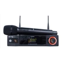 Microfone de Mão Sem Fio Kadosh K401M Cardioide Preto