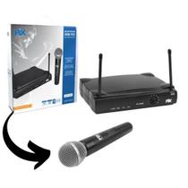 Microfone De Mão Sem Fio Uhf Pix Px-1000B Com Receptor