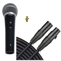 Microfone de Mão Vocal M58 Com Fio Cabo XLR Com 5 Metros