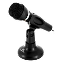 Microfone de mesa com haste regulável e captação unidirecional - MIC-005