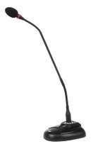 Microfone De Mesa Flexivel 47cm Com Base E Alerta Gm22 Csr