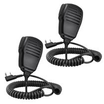 Microfone de ombro para walkie-talkies SAMCOM de 2 pinos com PTT (pacote com 2) Microfone de ombro para walkie-talkies SAMCOM de 2 pinos com PTT (pacote com 2)