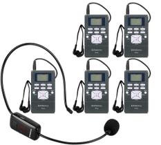 Microfone de ouvido sem fio Retekess TR503 com 5 receptores PR13