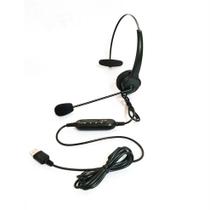 Microfone de ouvido USB Fone de ouvido com cancelamento de ruído ajustável - Generic
