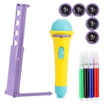 Microfone de Projeção Imagens 40 desenhos Divertidas Para Criança Menino Menina Brinquedo