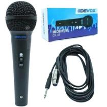Microfone Devox Dinamico Com Fio Dx-48