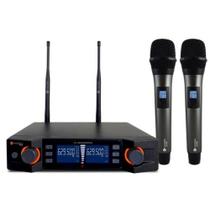 Microfone Digital Duplo Sem Fio KADOSH K-492M - AC1828