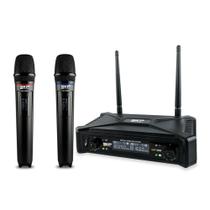 Microfone digital sem fio de mao duplo uhf 300d - SKP Microfone digital sem fio de mao duplo uhf 300d - SKP