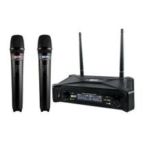 Microfone Digital Skp UHF 300D Sem Fio Duplo De Mão