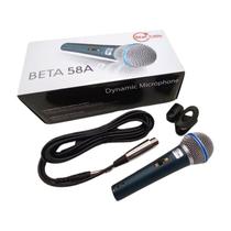 Microfone Dinâmico Beta 58A com Cabo Microfone Dinâmico Beta 58A com Cabo