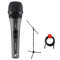 Microfone Dinâmico Cardioide Sennheiser E835-S com Kit Completo Microfone Dinâmico Cardioide Sennheiser E835-S com Kit Completo