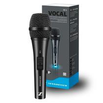 Microfone Dinâmico Cardioide Sennheiser XS1 com Chave Liga e Desliga Profissional Alta Qualidade Shows