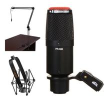 Microfone Dinâmico Cardioide Superdirecional Heil Sound PR 30B com Braço de Transmissão Microfone Dinâmico Cardioide Superdirecional Heil Sound PR 30B com Braço de Transmissão