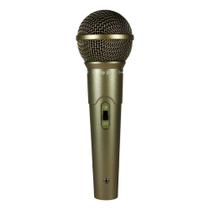 Microfone Dinâmico Com Cabo Champanhe LS-58 - LESON