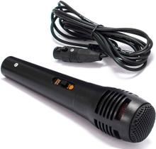 Microfone Dinâmico Com Cabo de 5 Metros P10 para Caixa de Som Karaokê