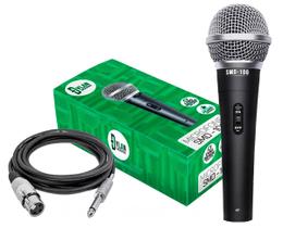 Microfone dinamico com chave dylan smd-100 c/ cabo