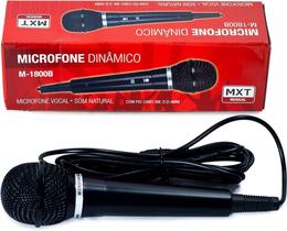 Microfone dinamico com fio 3 metros m-1800b mxt