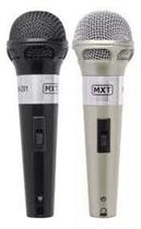 Microfone dinamico com fio 5mts 2 unidades m201 mxt