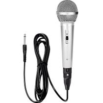 Microfone Dinâmico Com Fio Cabo 3 M Lig/deslig Profissional