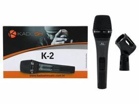 Microfone Dinâmico Com Fio K-2 De Mão Kadosh Com Cachimbo