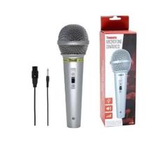 Microfone Dinâmico com Fio P10 - Tomate Microfone Dinâmico com Fio P10 - Tomate
