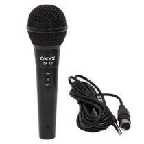 Microfone Dinâmico com Fio TK 10 Onyx Microfone Dinâmico com Fio TK 10 Onyx