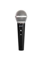 MICROFONE DINÂMICO DE METAL PRETO, PROFISSIONAL Com CHAVE M58