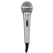 MICROFONE DINÂMICO DE PLASTICO PRATA, Com CHAVE MICROFONE DINÂMICO DE PLASTICO PRATA, Com CHAVE